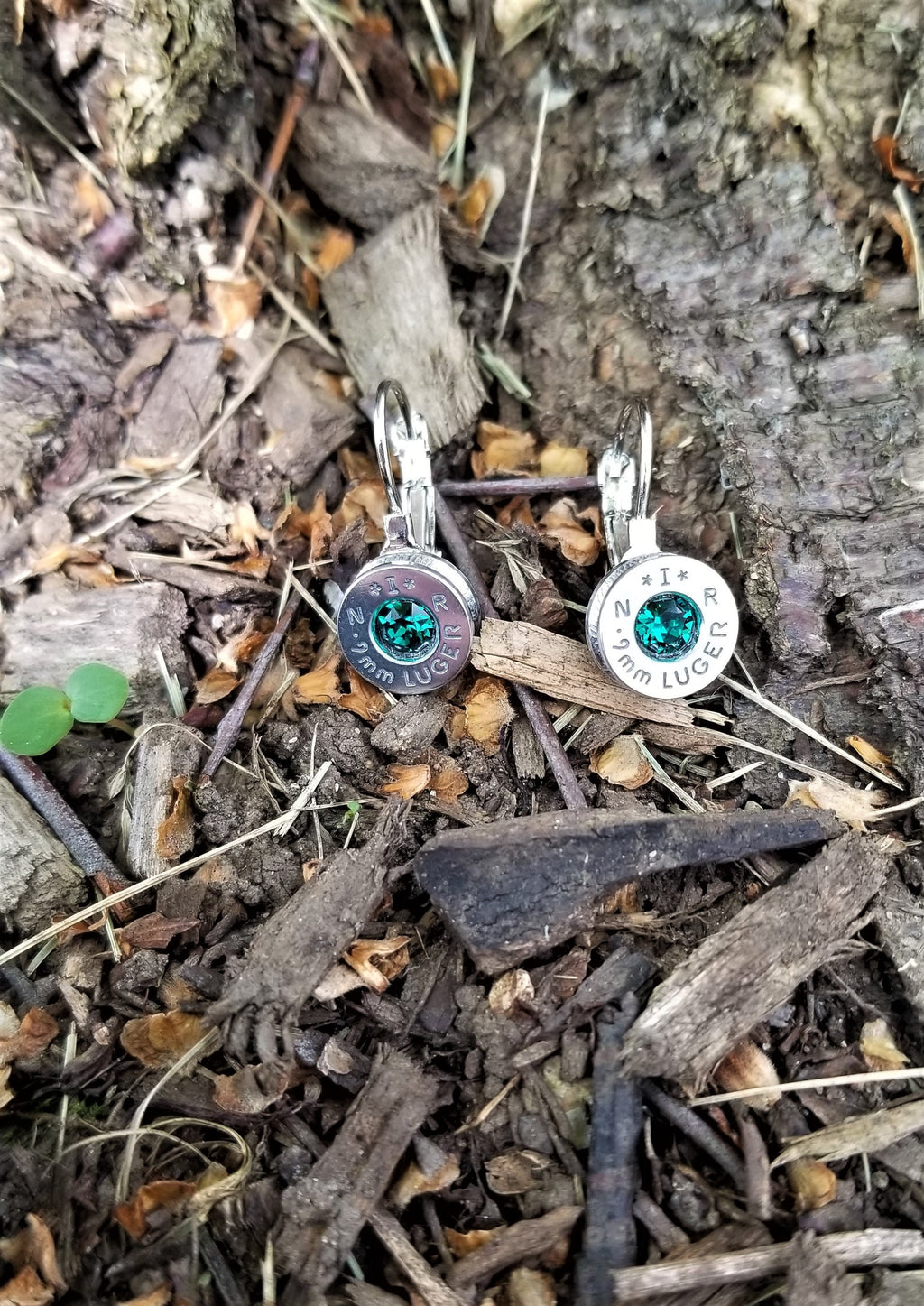 Emerald 9mm Bullet French Clip Earrings __etsy:1971517087