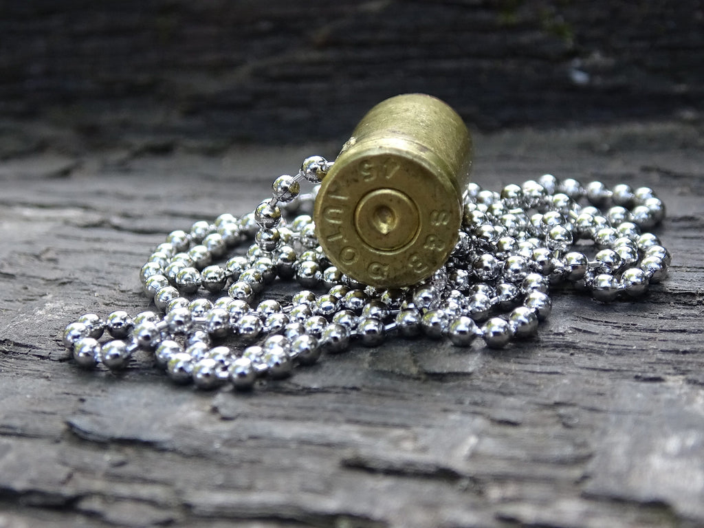 Fallout pipe revolver 45 ACP raider Bullet Necklace brass 230gn JHP