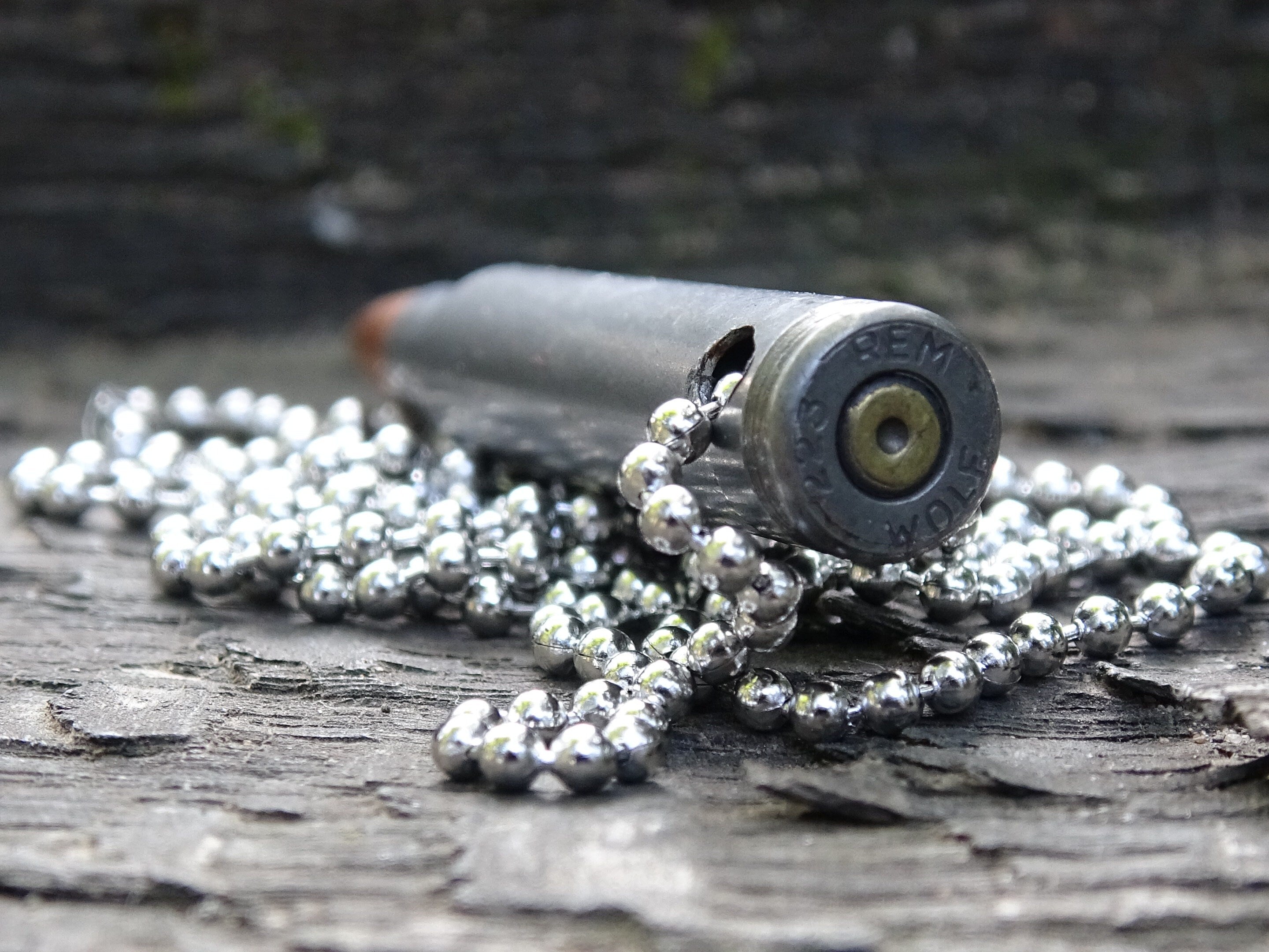 Fallout .223 raider Bullet Necklace steel 55gn FMJ __etsy:5016106032