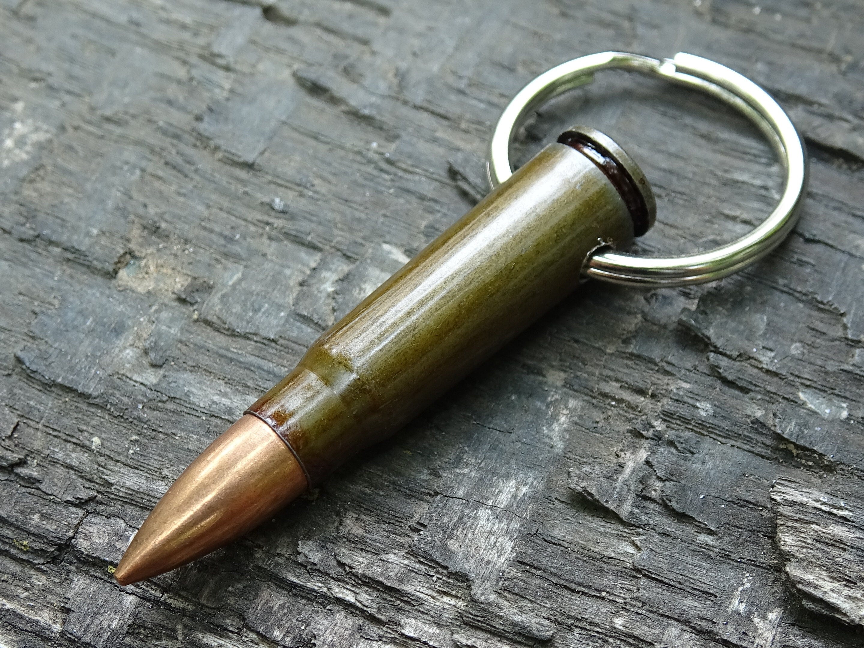 Fallout 7.62x39 AK-47 Bullet steel Keychain Soviet set of two __etsy:5063866609