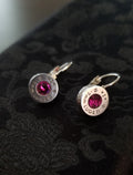 Fuschia 9mm Bullet French Clip Earrings __etsy:1924301948