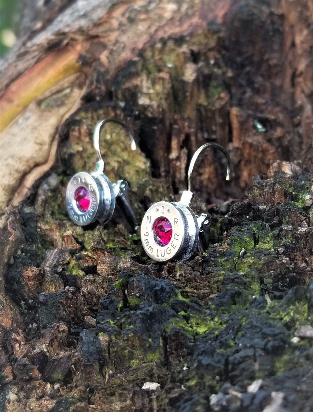 Fuschia 9mm Bullet French Clip Earrings __etsy:1971845443