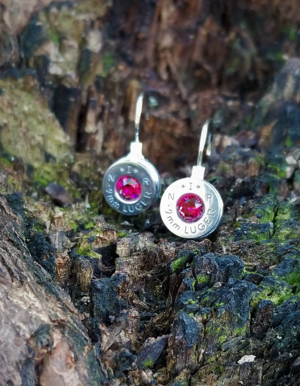 Fuschia 9mm Bullet French Clip Earrings __etsy:1971845483