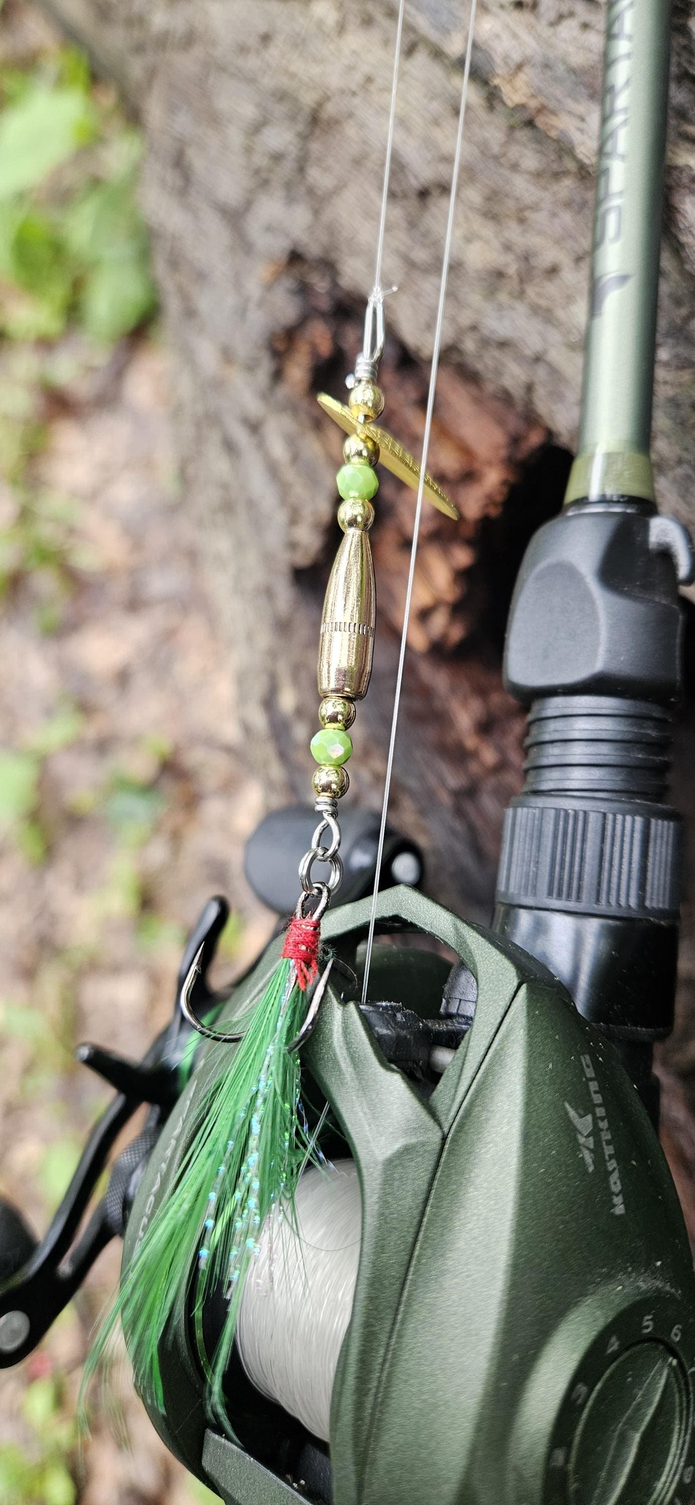 James Henry Bullet Fishing Lure .223 bullet 14k gold filled bead jade __etsy:8125850780