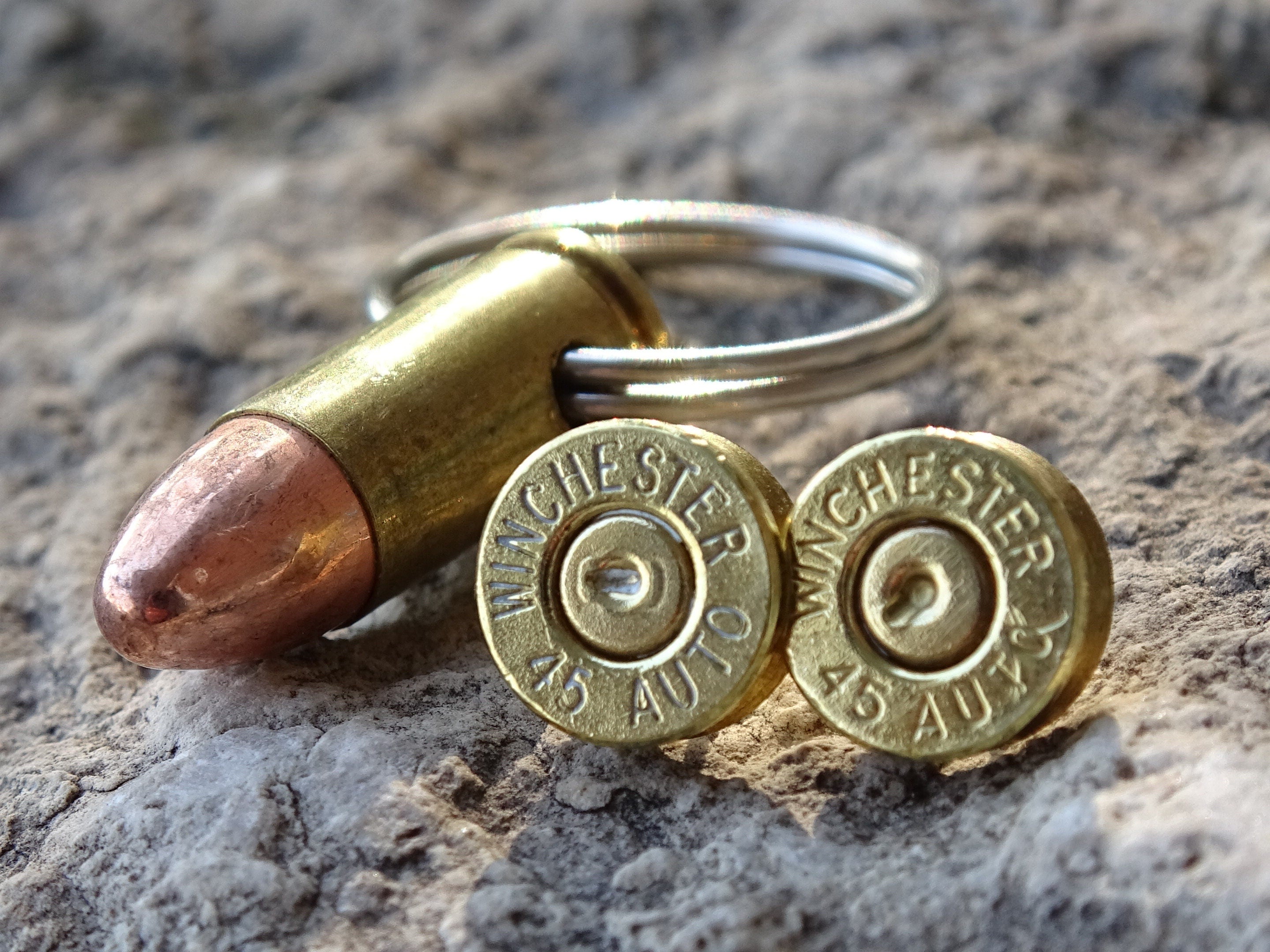 Keychain earrings bullet set