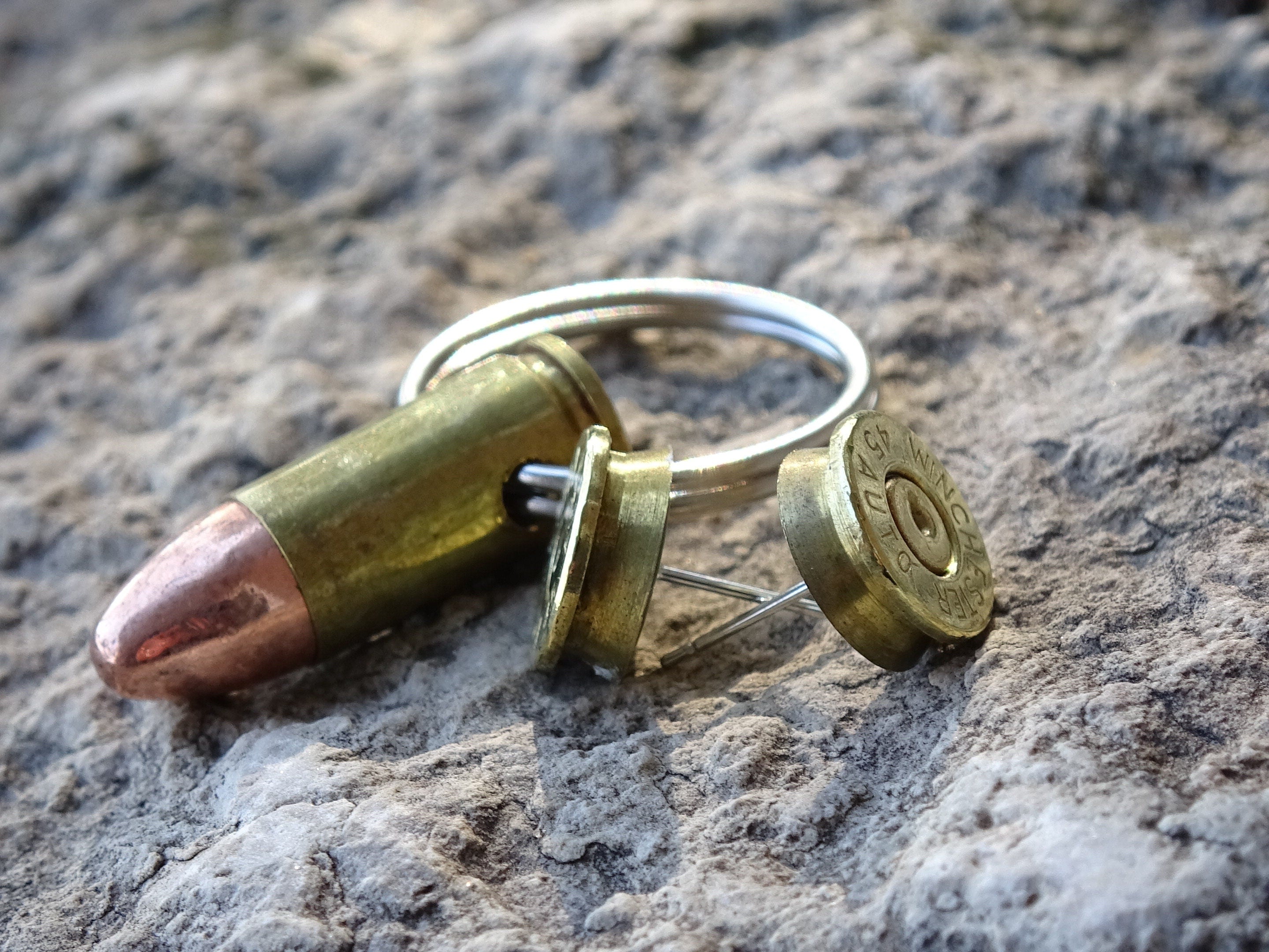 Keychain earrings bullet set