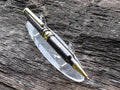 LIMITED EDITION Bullet pen 308 Black gun metal & brass __etsy:6429539764