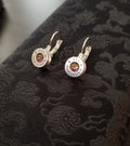Lilac Shadow 9mm Bullet French Clip Earrings __etsy:1972073895