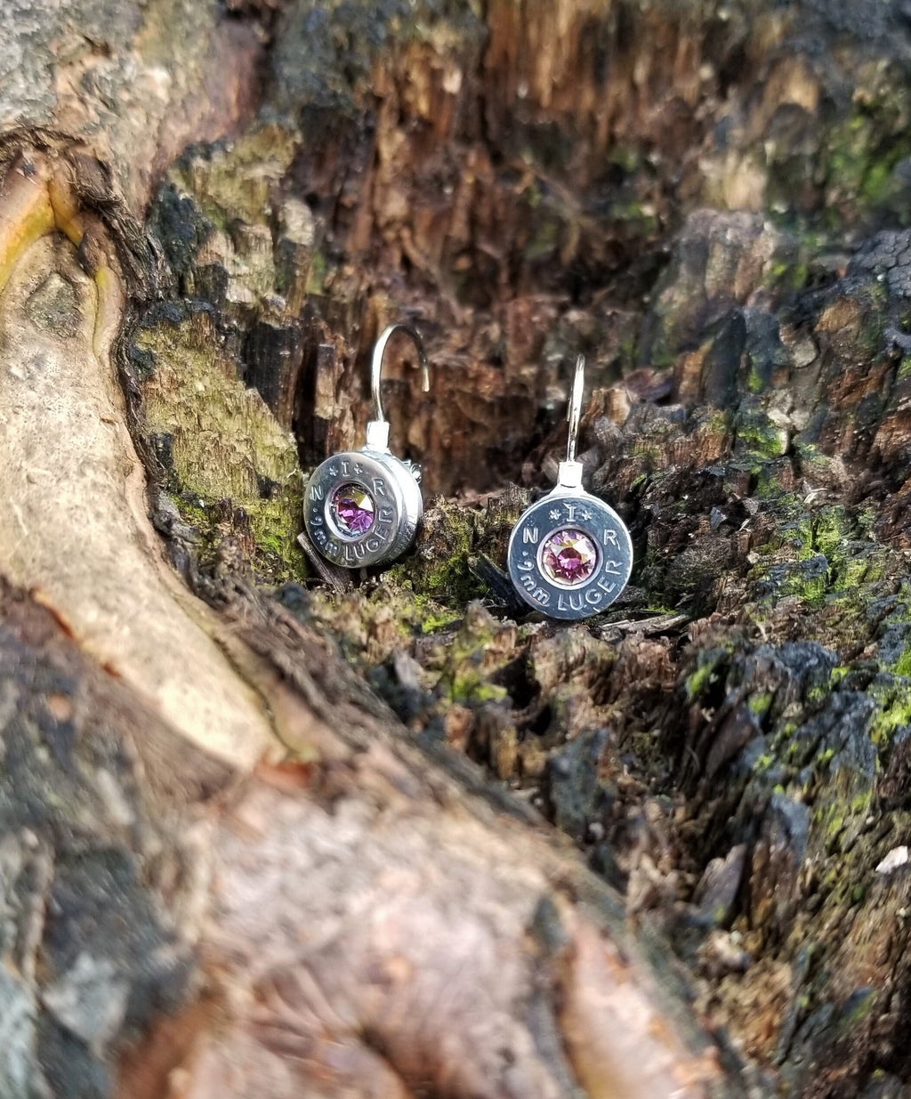 Lilac Shadow 9mm Bullet French Clip Earrings __etsy:1924528774