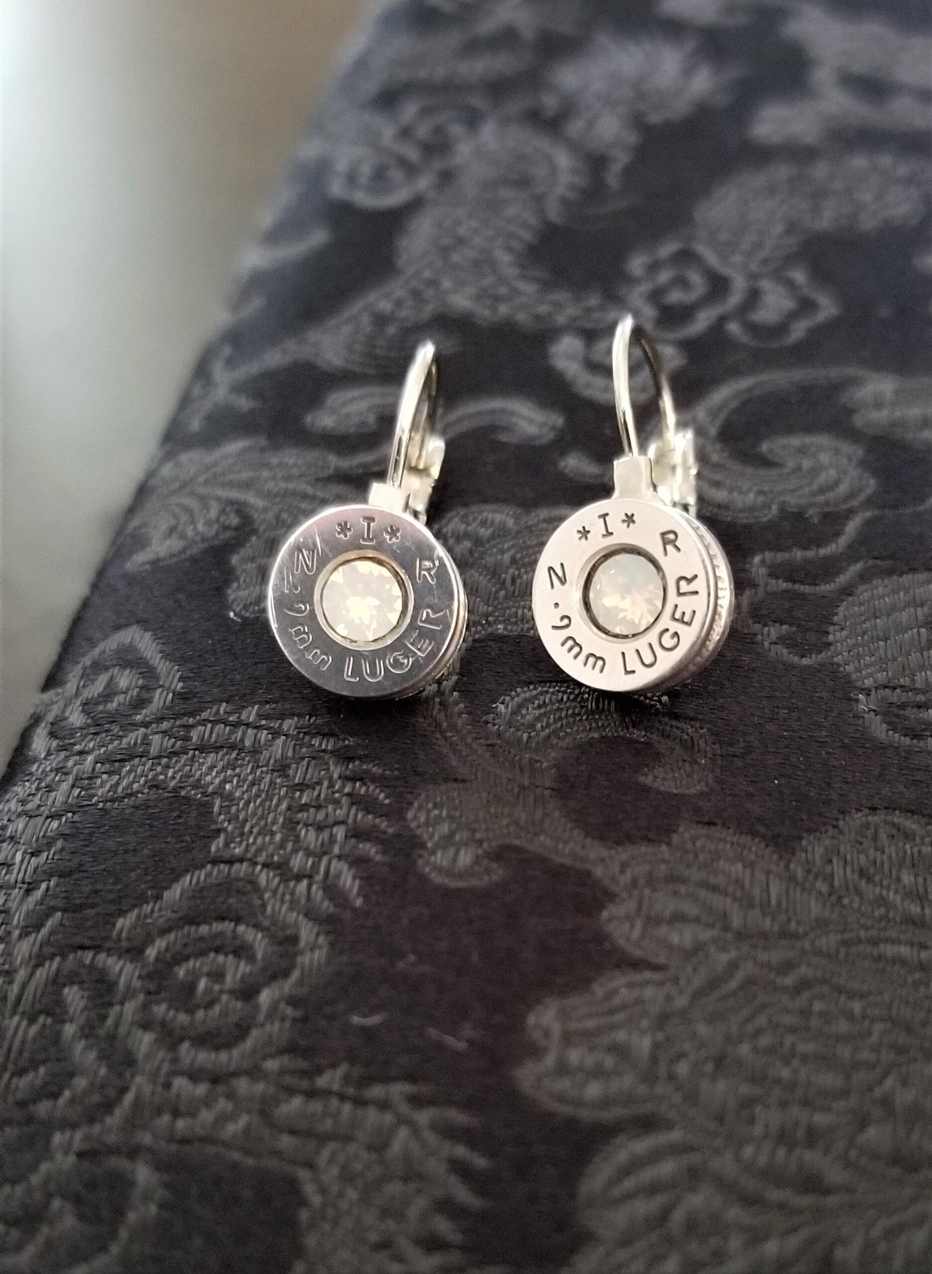 Opal 9mm Bullet French Clip Earrings __etsy:1971527707