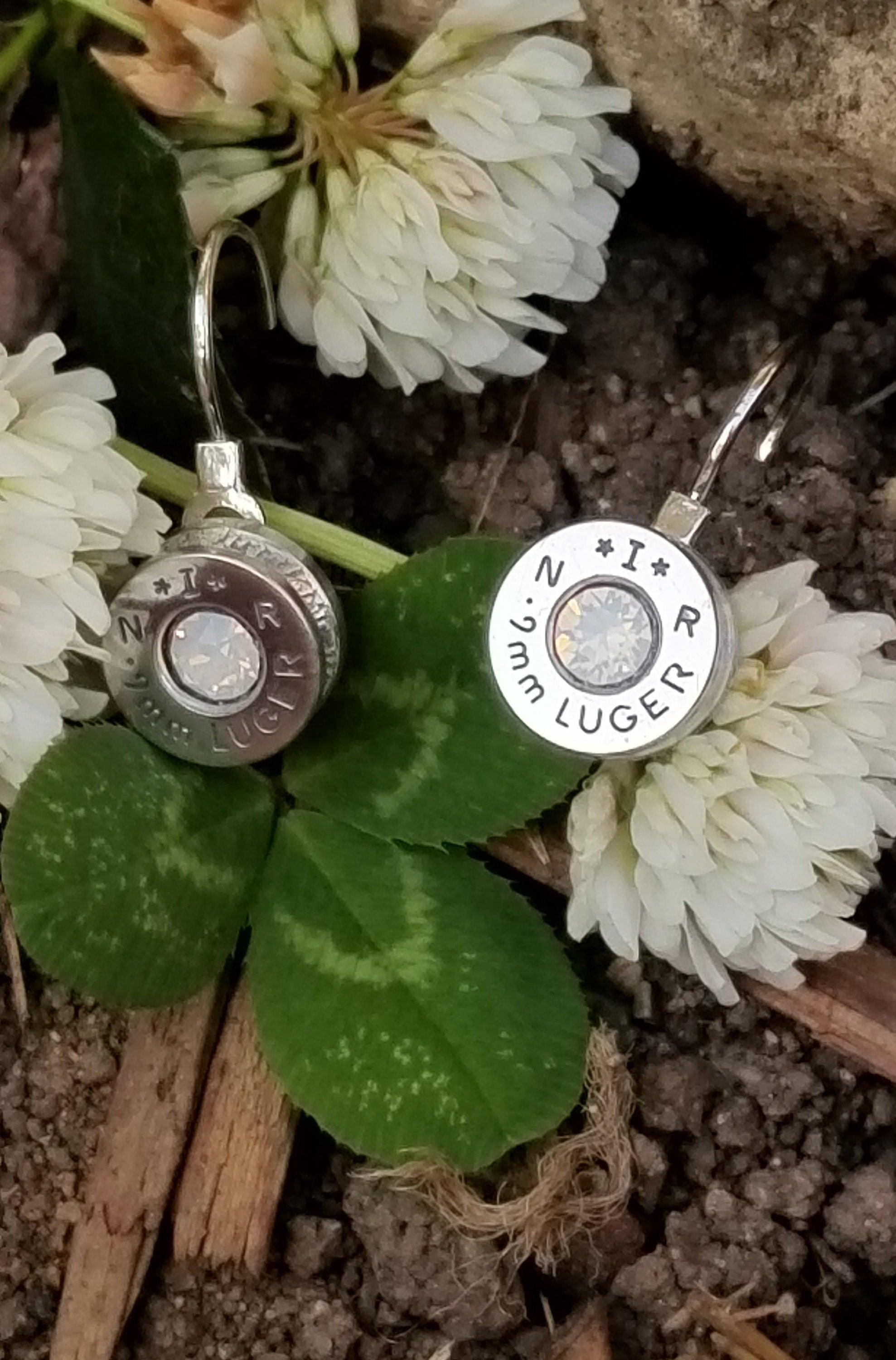 Opal 9mm Bullet French Clip Earrings __etsy:1971527059