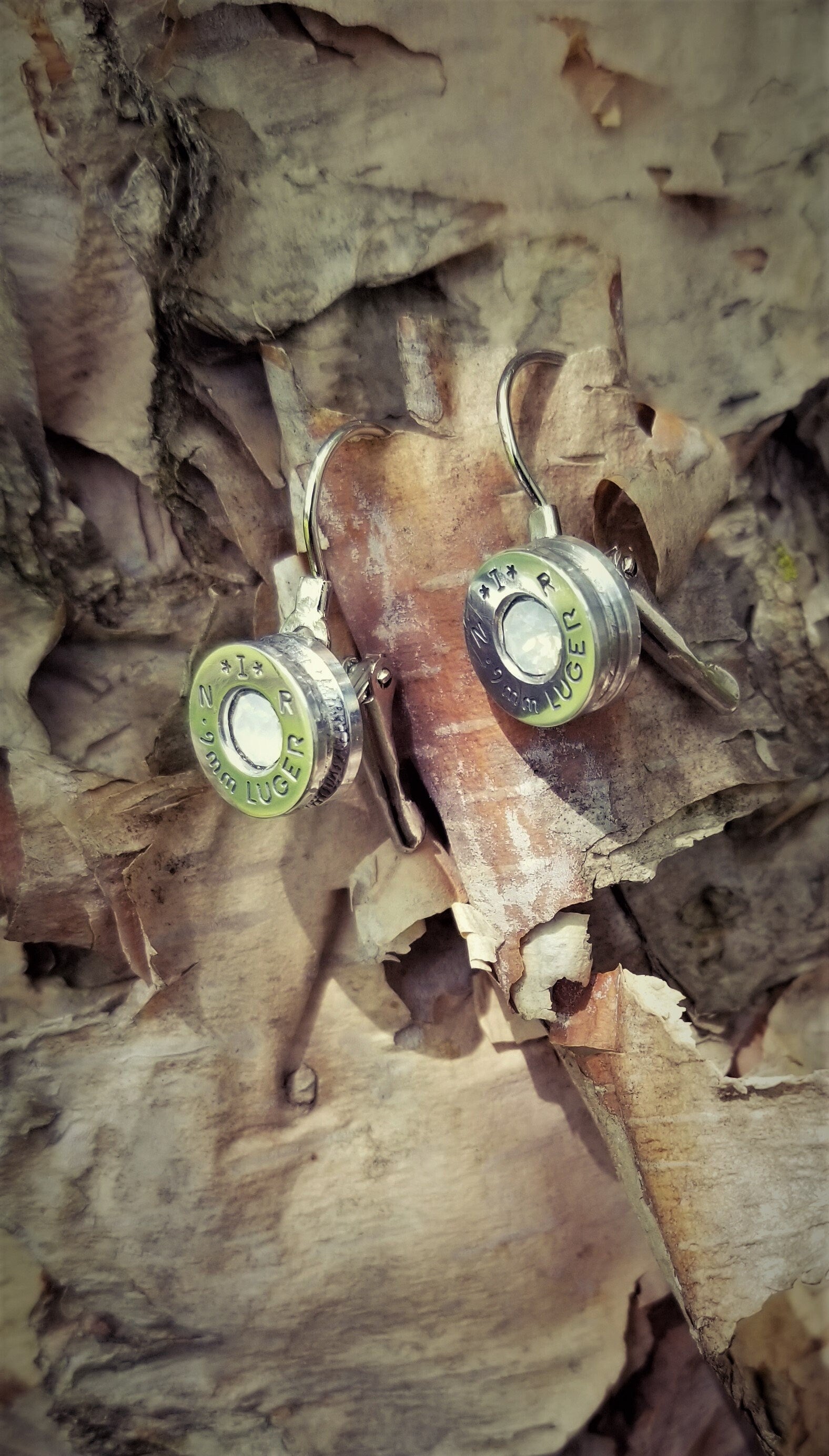 Opal 9mm Bullet French Clip Earrings __etsy:1971527375