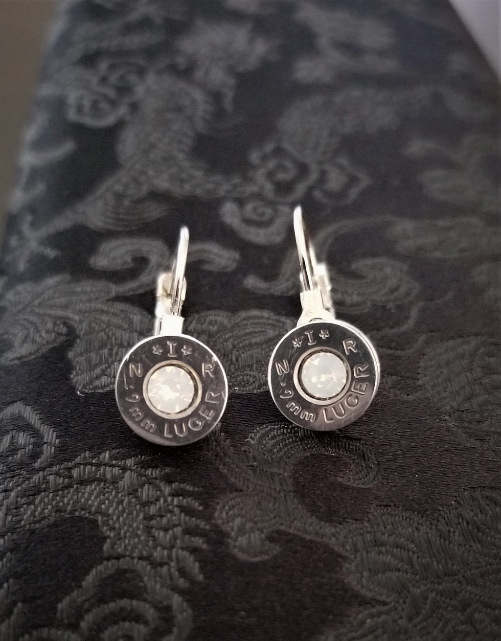 Opal 9mm Bullet French Clip Earrings __etsy:1923984034