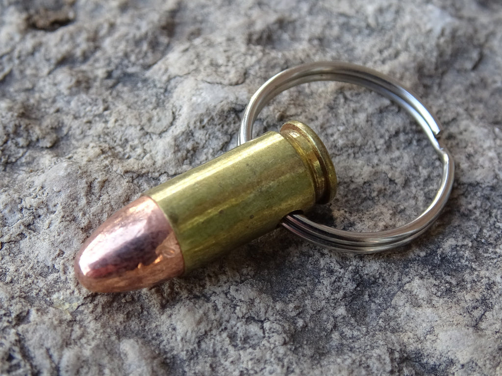 bullet earrings keychain set