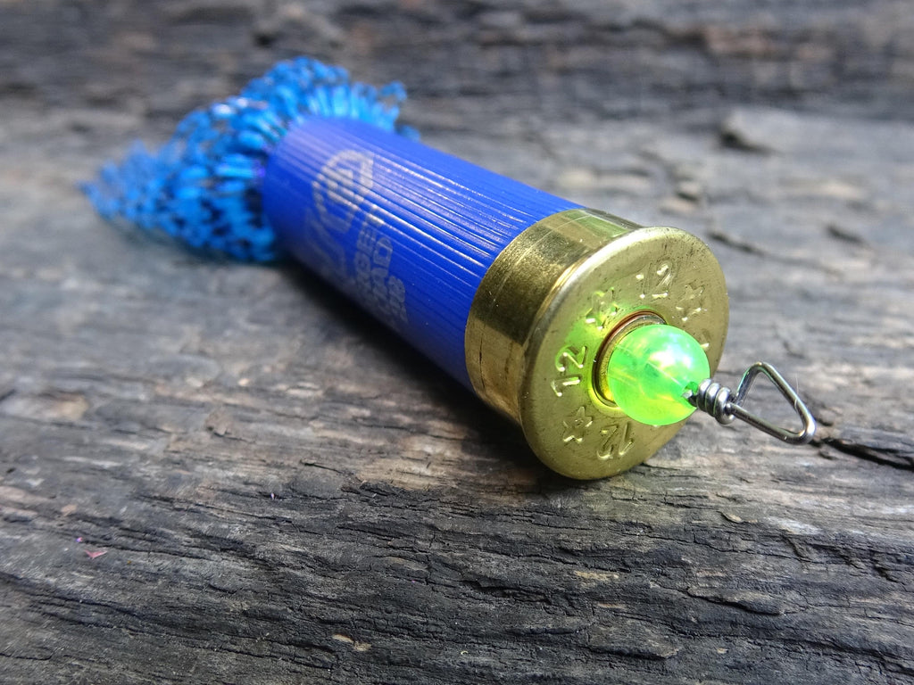 12 gauge top water popper fishing lure electric blue __etsy:8120601459