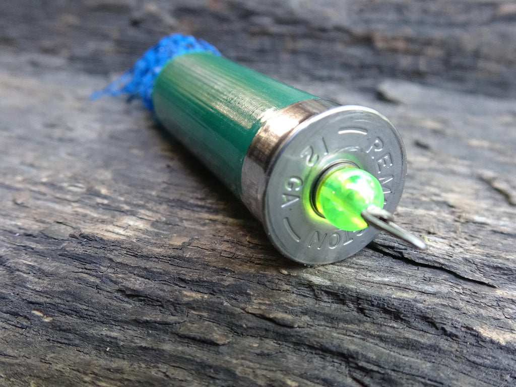 12 gauge top water popper fishing lure electric blue __etsy:8120925489