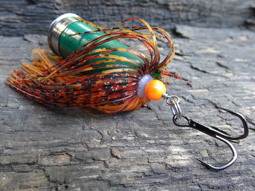 12 gauge top water popper fishing lure fire craw __etsy:8073009226