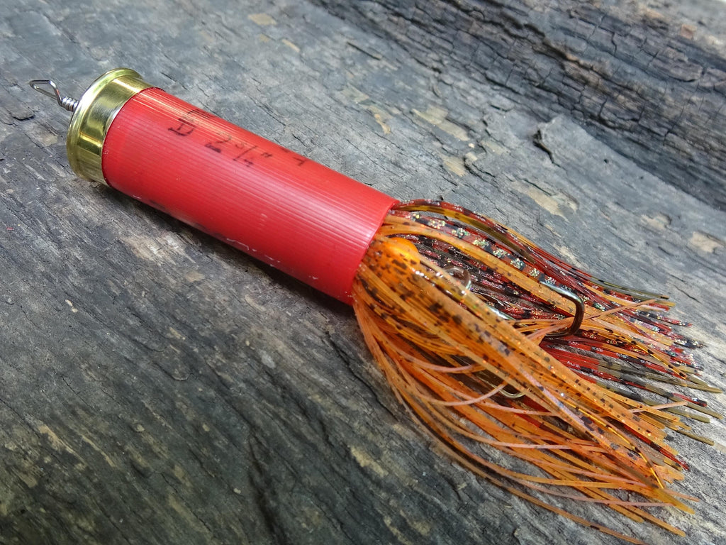 12 gauge top water popper fishing lure floating fire craw __etsy:8072566346