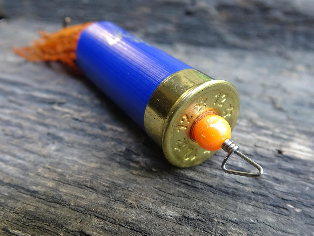 12 gauge top water popper fishing lure floating fire craw __etsy:8072667790