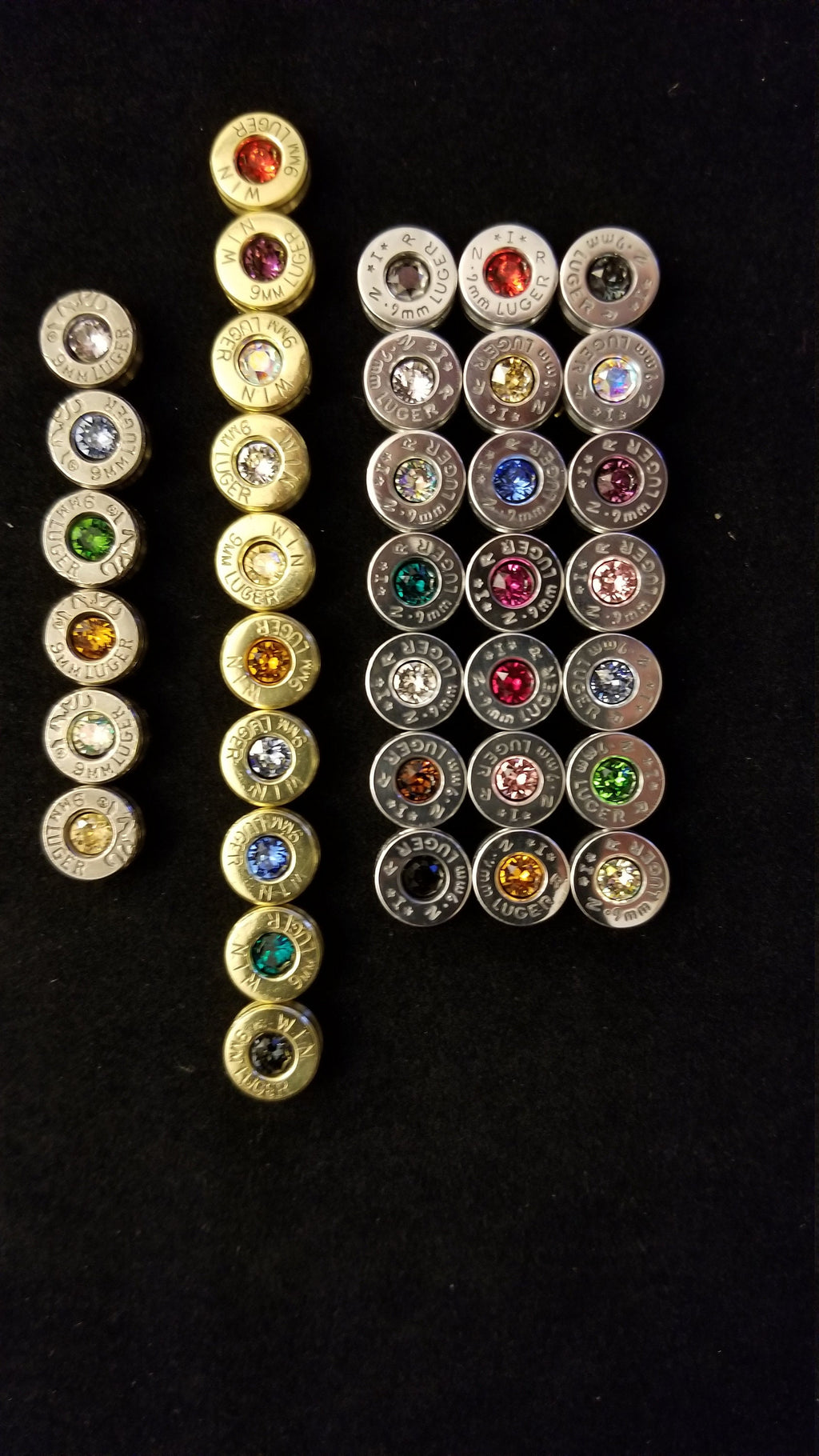 Bullet  jewelry necklace .45 acp Swarovski stone pendant (etsy image id: 1892812508)