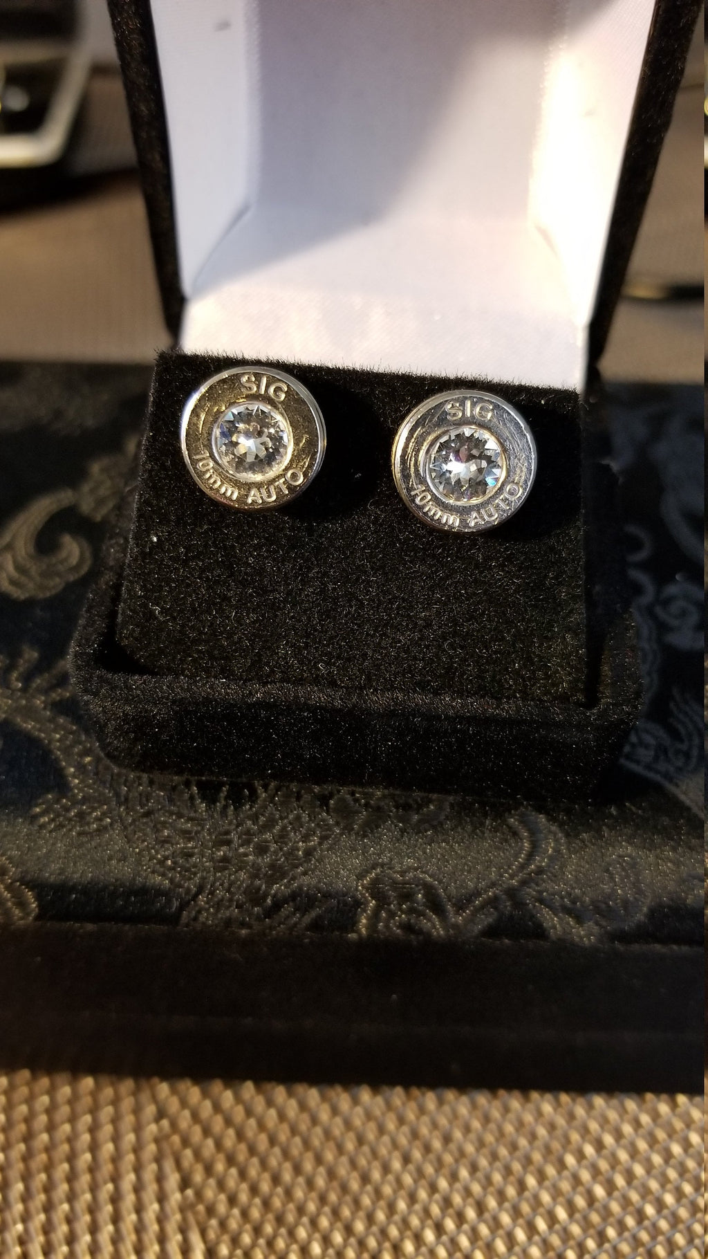 10mm bullet jewelry earrings swarovski stone (etsy image id: 1963990149)