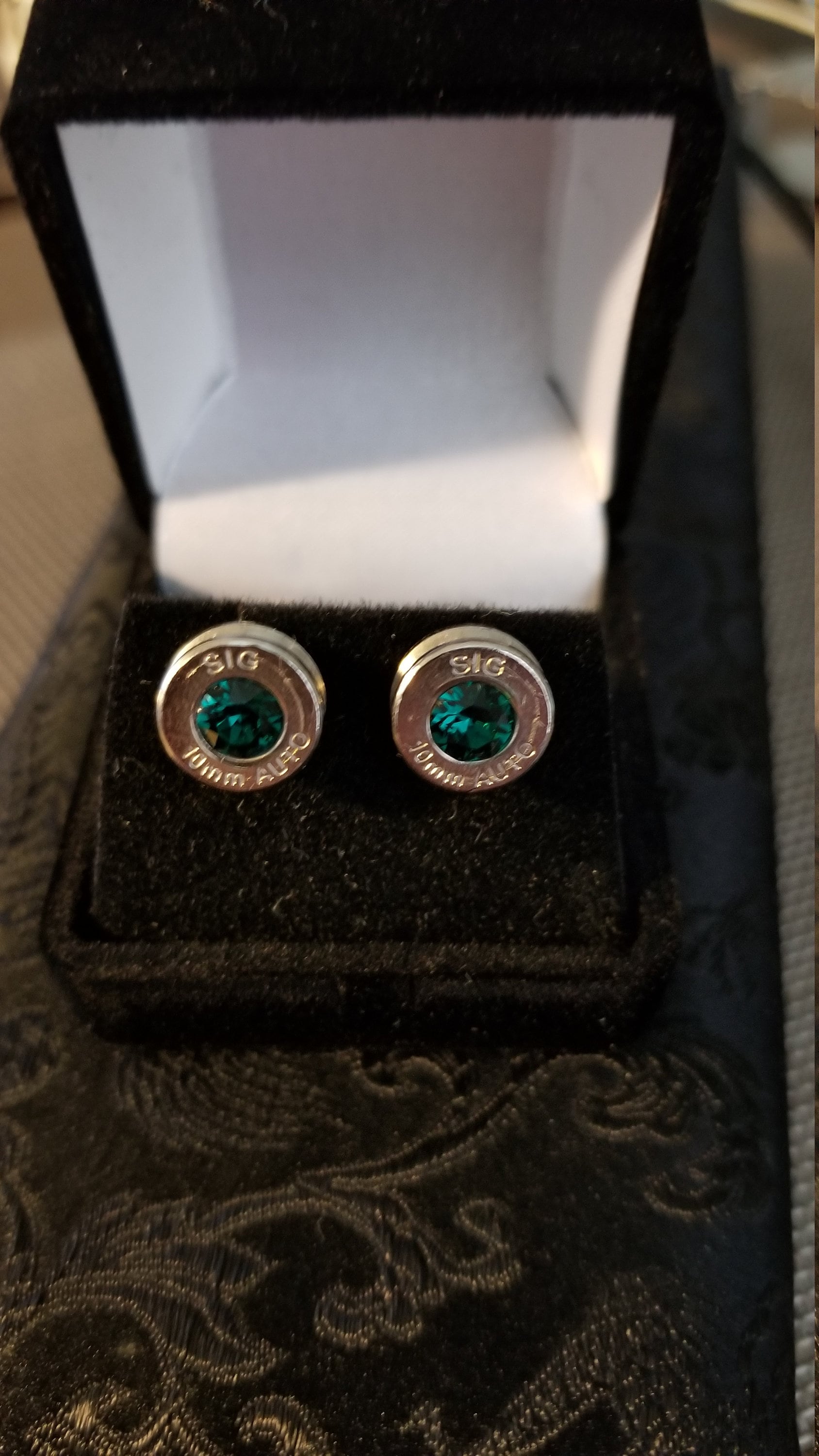 10mm bullet jewelry earrings swarovski stone (etsy image id: 1964011863)