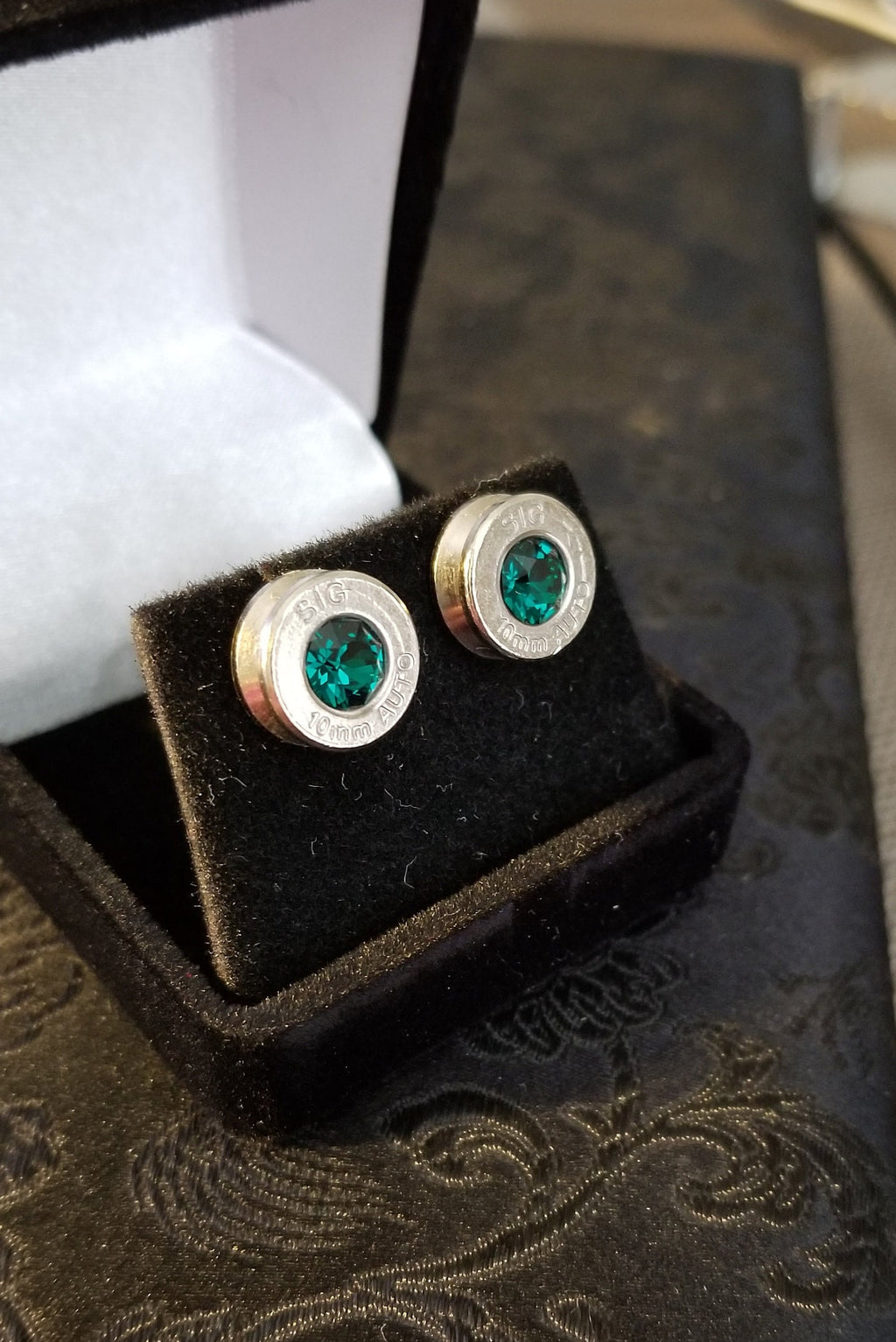 10mm bullet jewelry earrings swarovski stone (etsy image id: 1964016677)