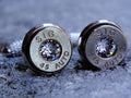 Cufflinks made with .45 Caliber bullet shells (etsy image id: 2125608244)