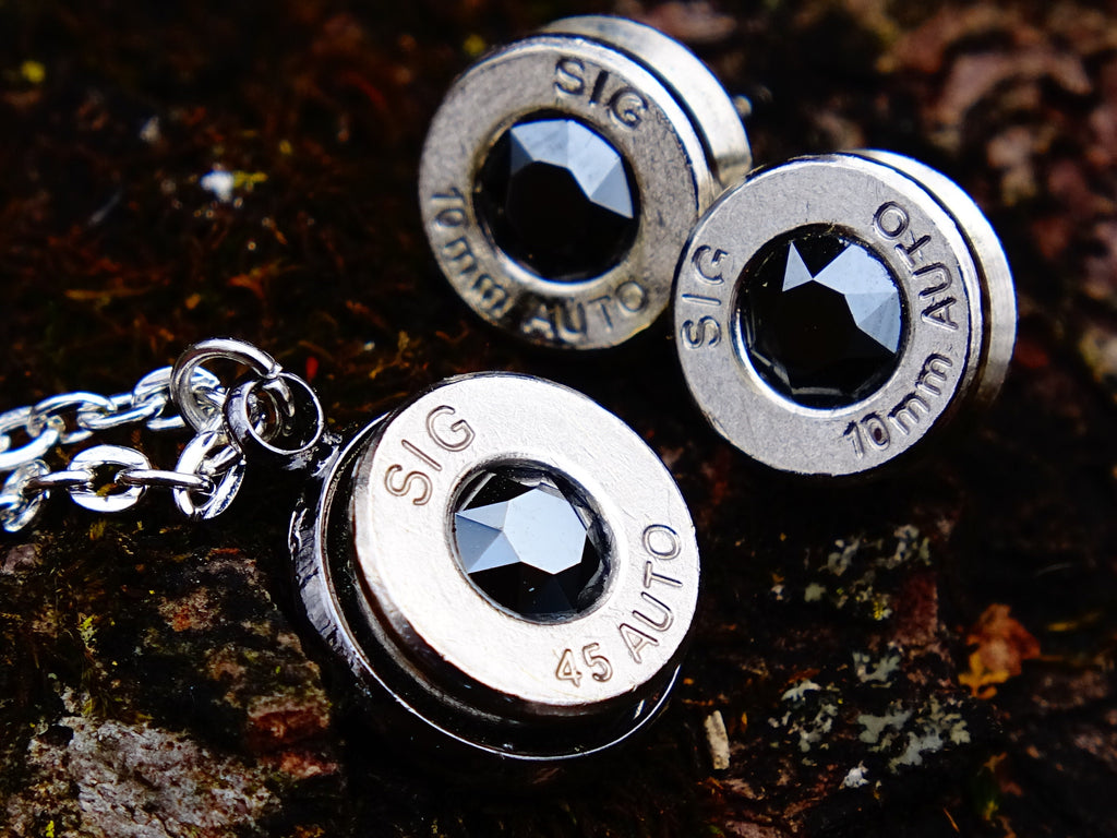 Bullet earrings & necklace (etsy image id: 2170127217)