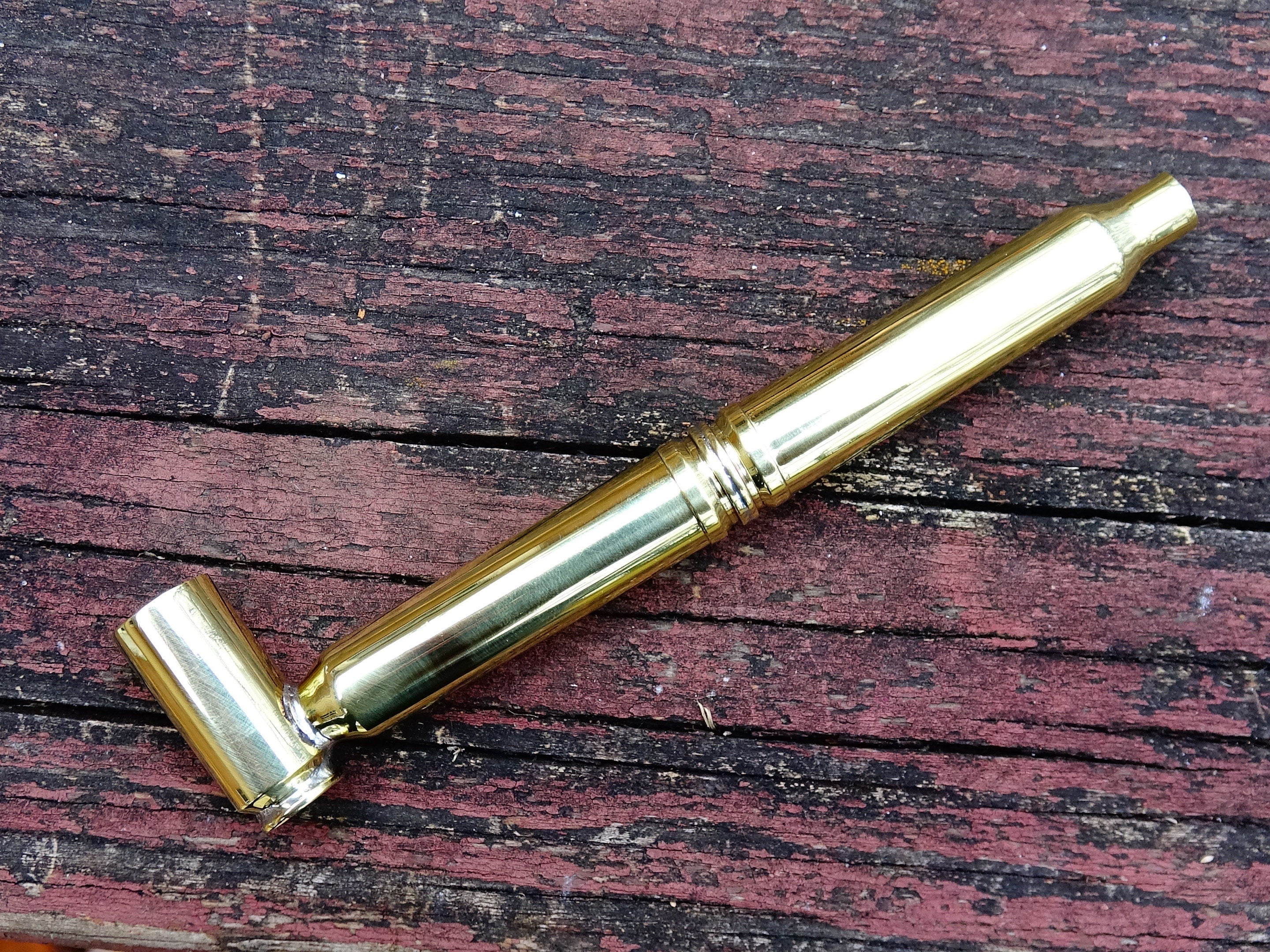 Brass pipe bullet (etsy image id: 2170129225)