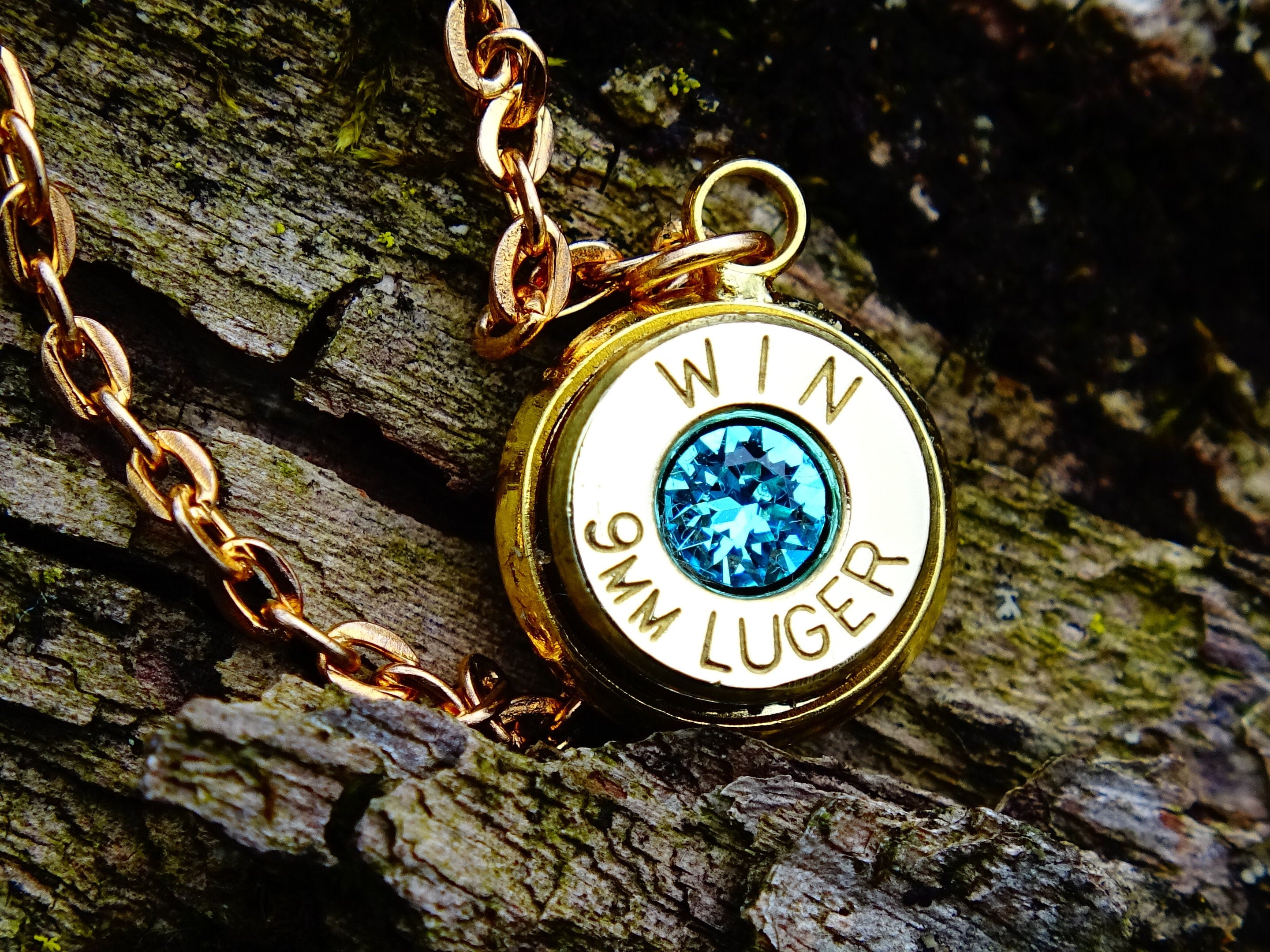 Bullet necklace aquamarine (etsy image id: 2245739088)