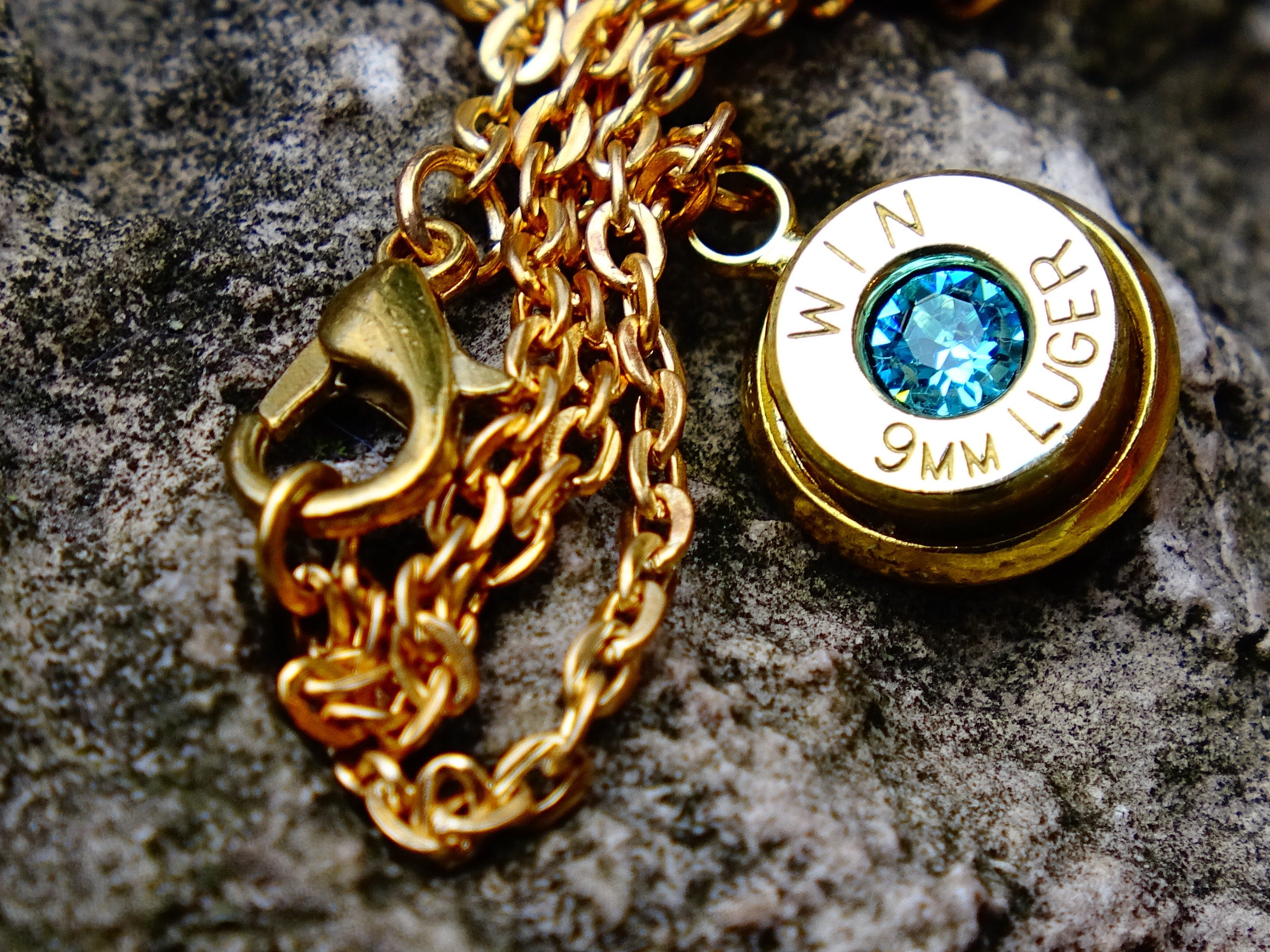 Bullet necklace aquamarine (etsy image id: 2245739290)