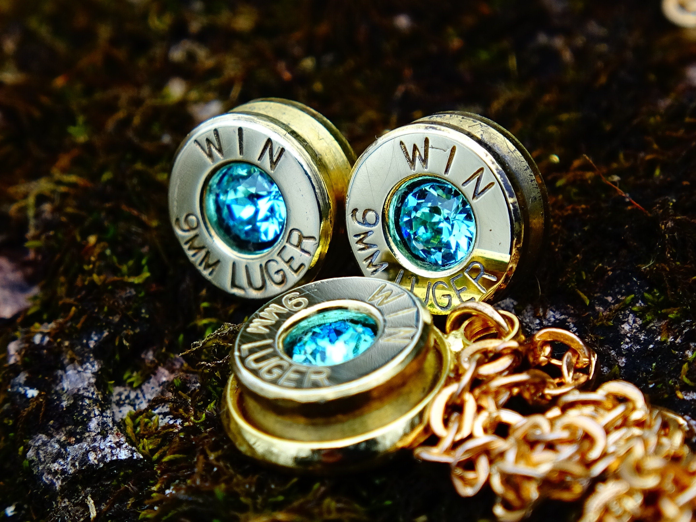 Bullet earring & necklace (etsy image id: 2245743482)