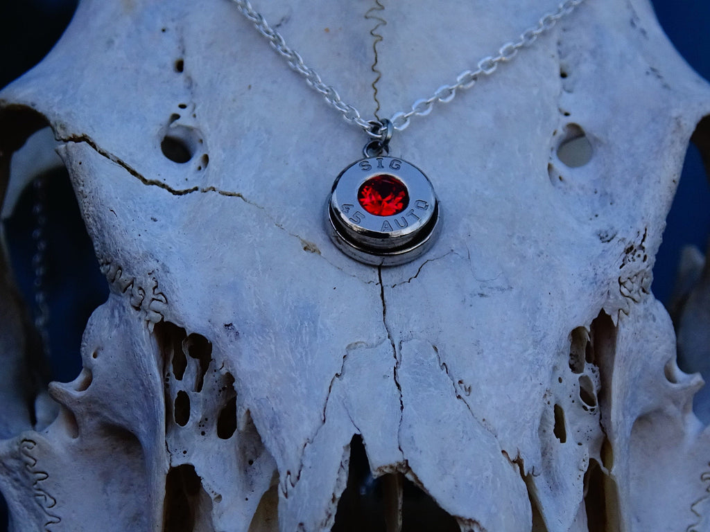 Bullet necklace garnet (etsy image id: 2252200446)