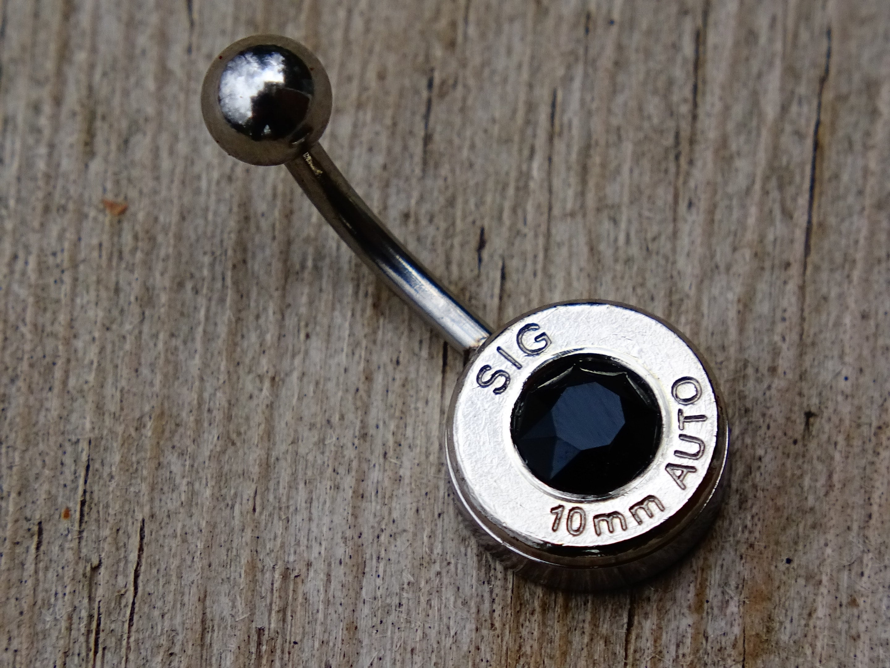Bullet navel ring belly button ring onyx (etsy image id: 2285203038)