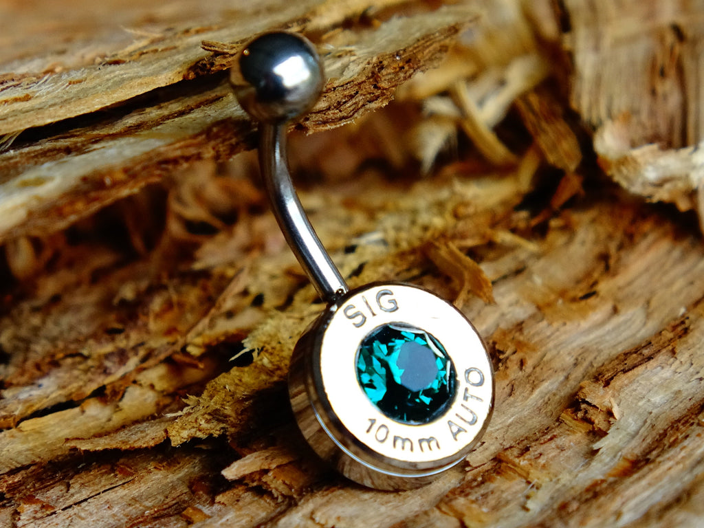 Bullet navel ring belly button ring emerald (etsy image id: 2285220506)