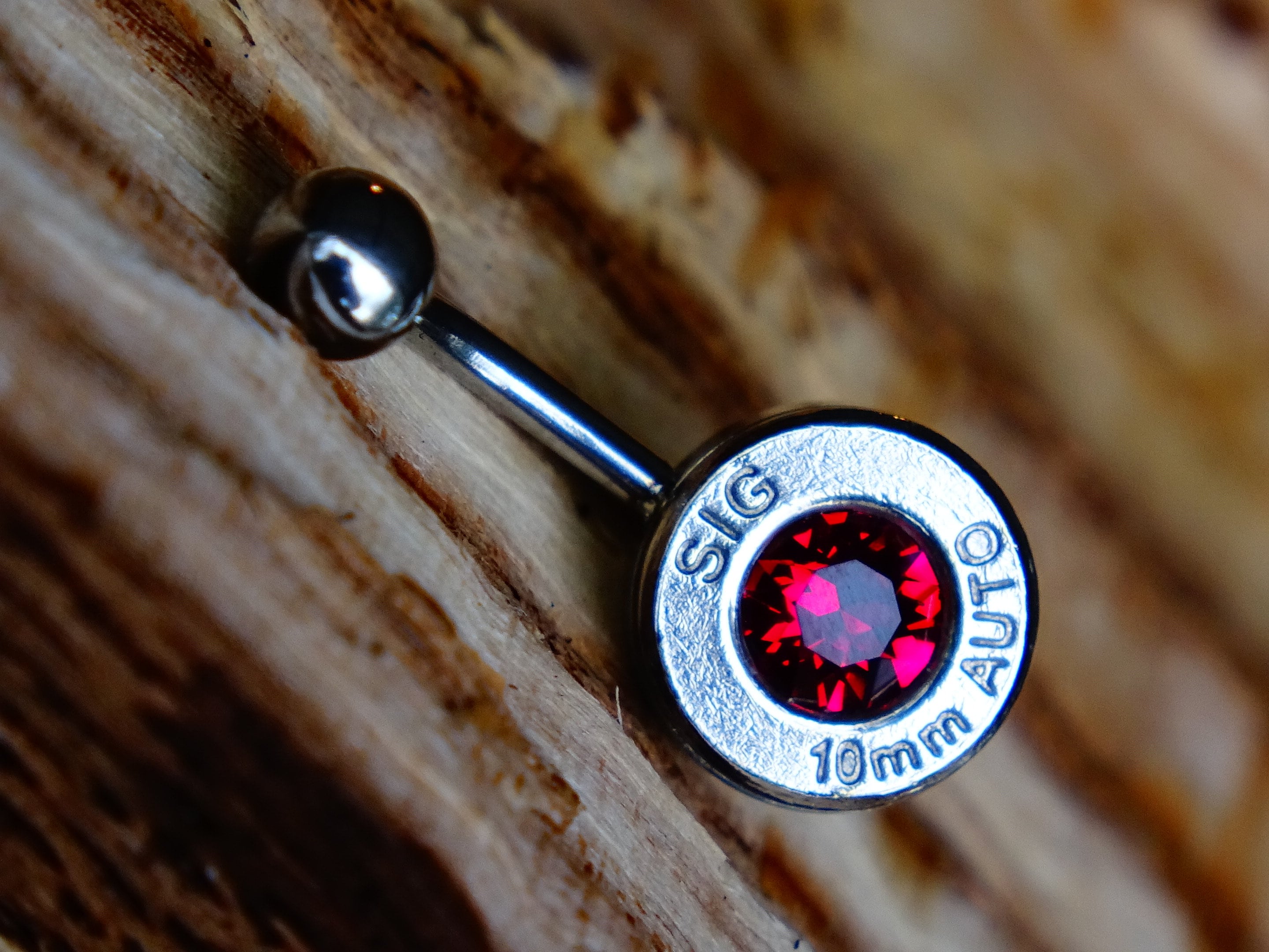Bullet navel ring belly button ring ruby (etsy image id: 2285223060)
