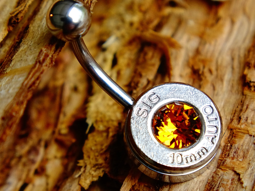 Bullet navel ring belly button ring topaz (etsy image id: 2286698286)