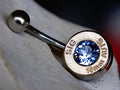 Bullet navel ring belly button ring tanzanite (etsy image id: 2286706180)