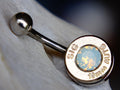 Bullet navel ring belly button ring button opal (etsy image id: 2286723002)