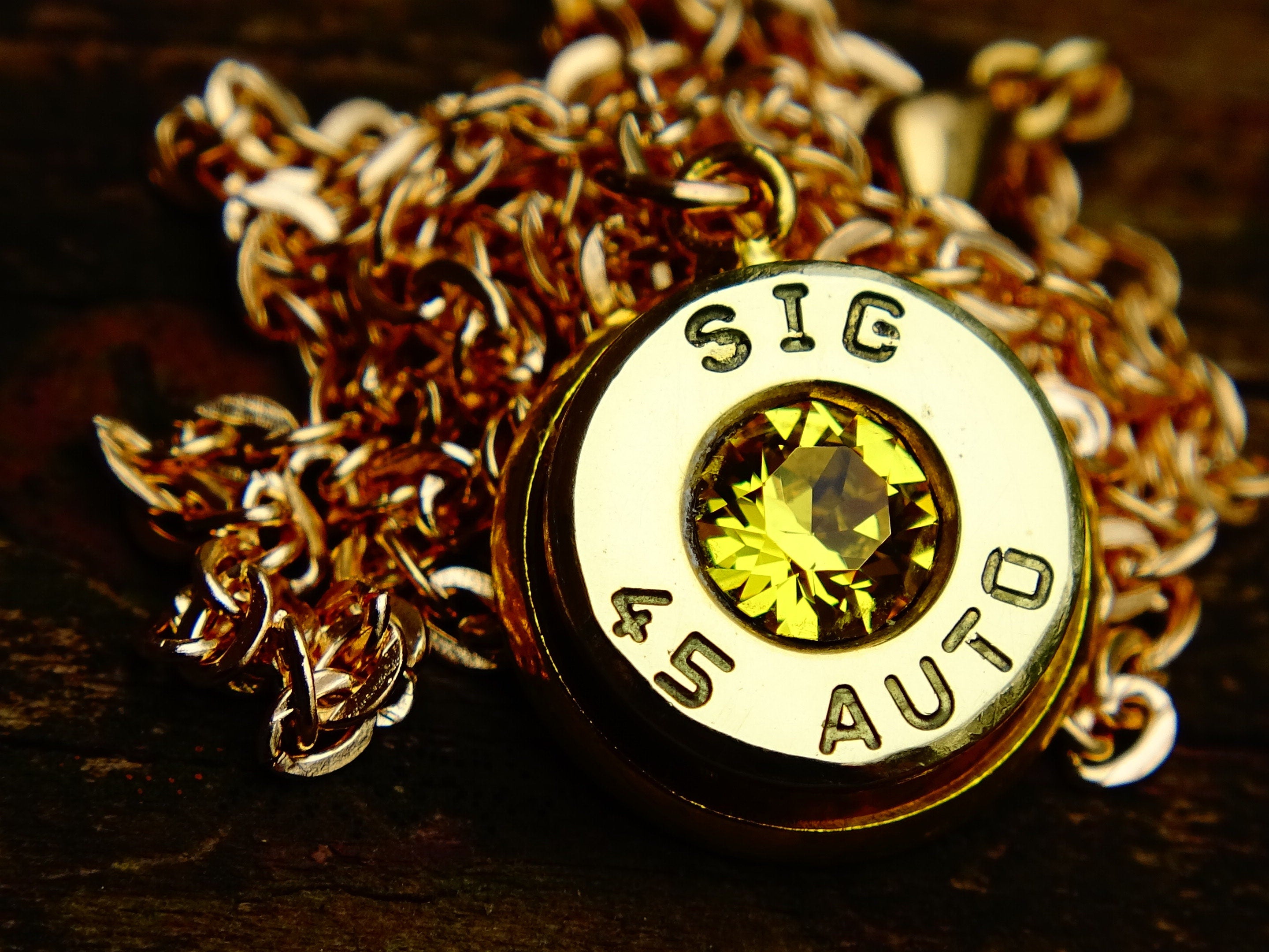 Bullet necklace citrine (etsy image id: 2295130108)