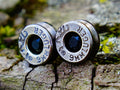 Bullet earrings gun metal onyx (etsy image id: 2299938342)