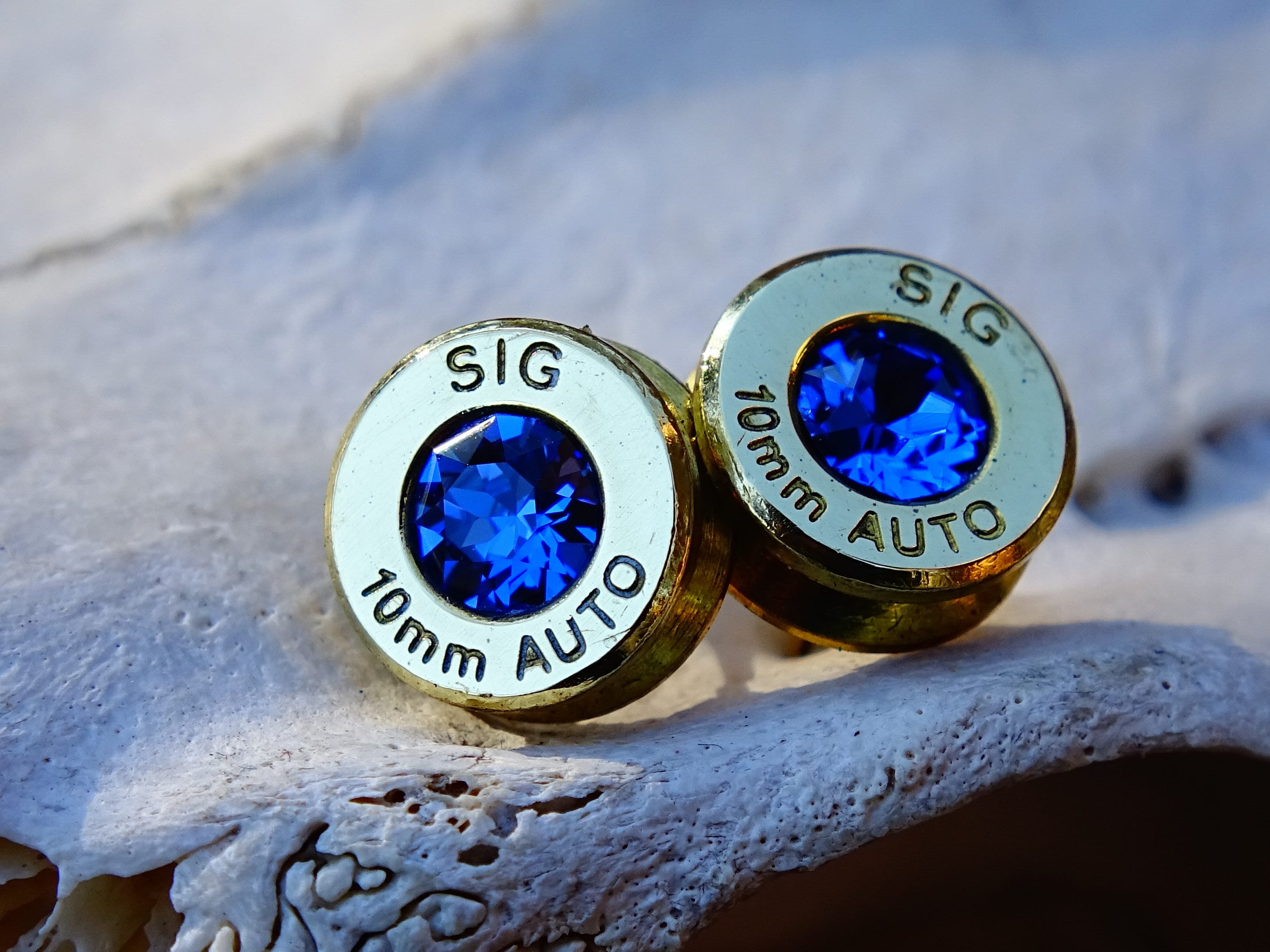 Earrings sapphire bullet (etsy image id: 2317467543)