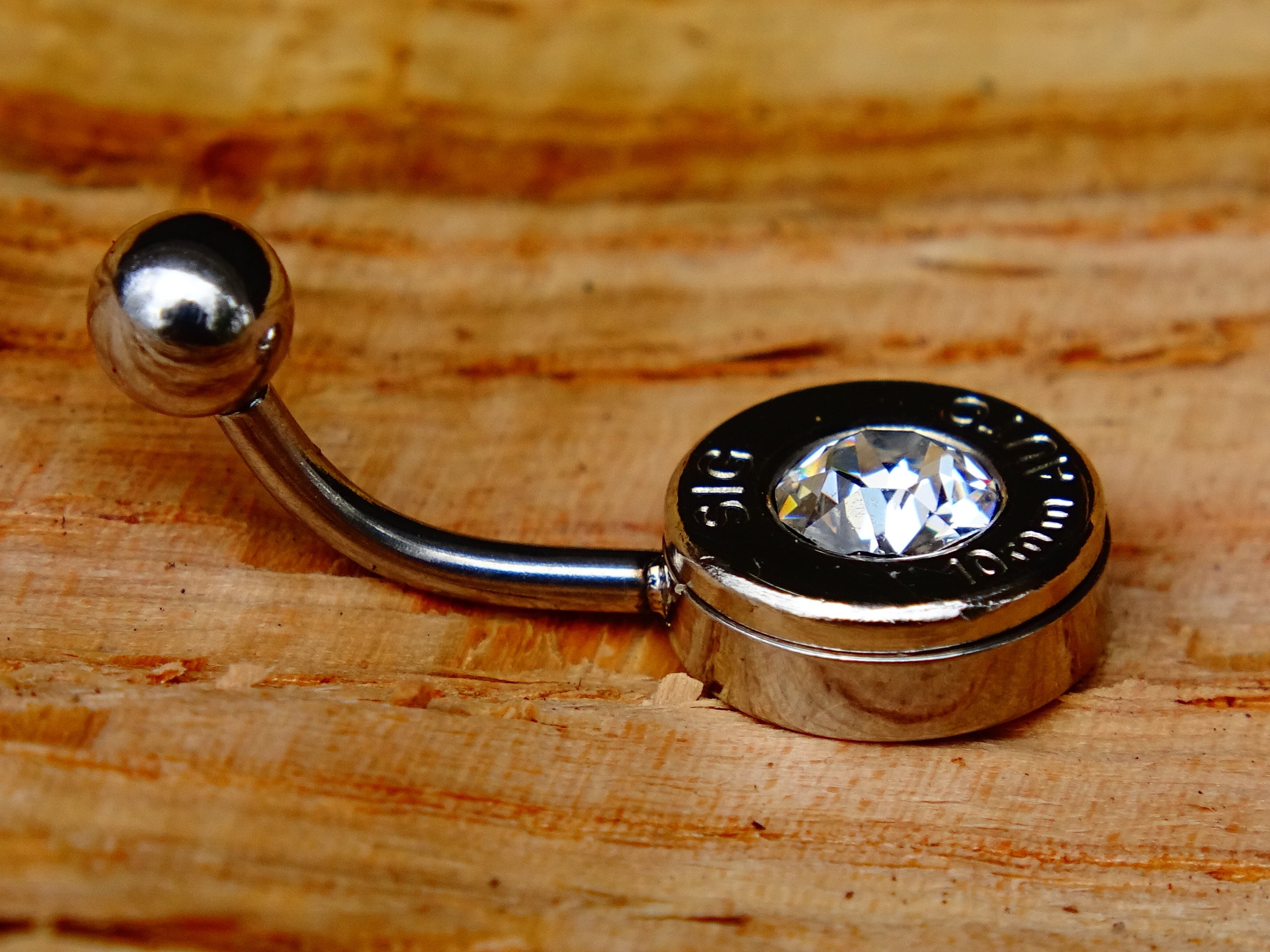 Navel ring belly button ring Bullet __etsy:2332794347