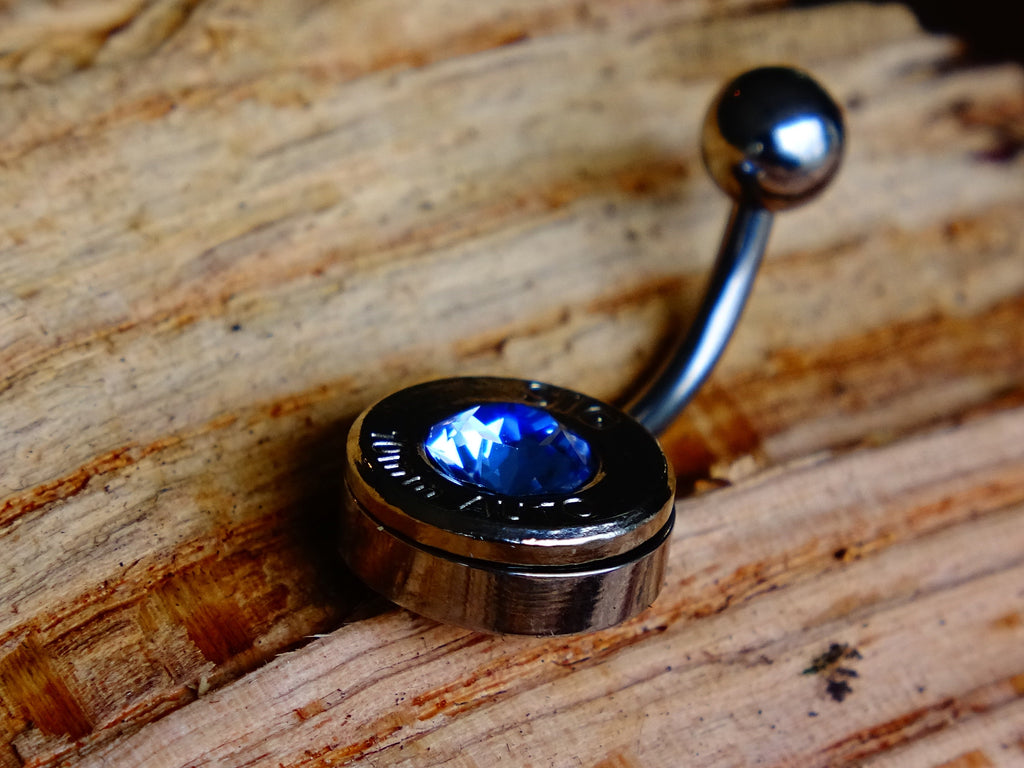 Bullet navel ring belly button ring tanzanite (etsy image id: 2334316929)