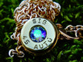 Bullet necklace brass alexandrite __etsy:2336312599