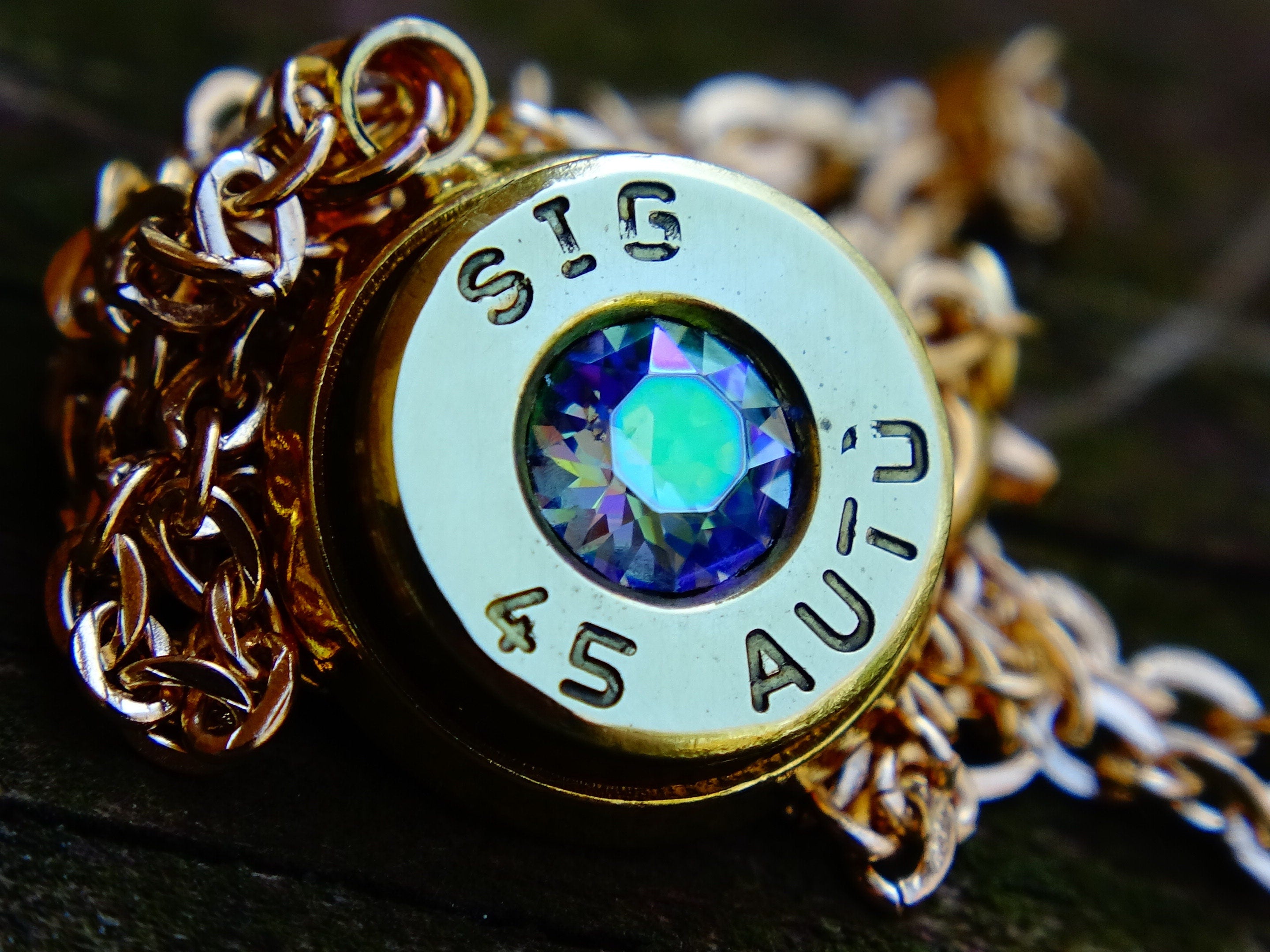 Bullet necklace brass alexandrite __etsy:2336312793