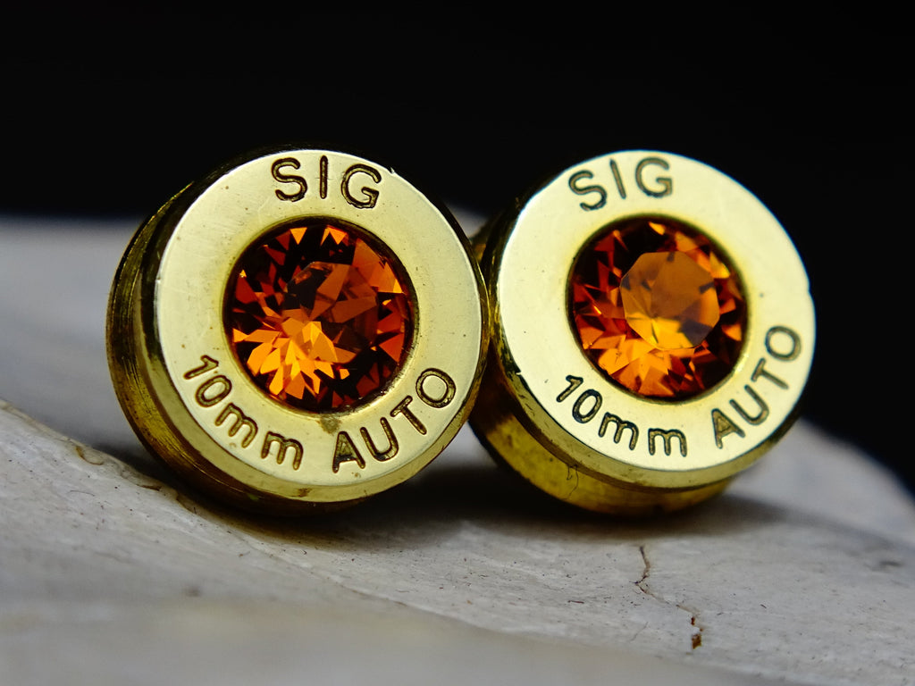 Bullet earrings & necklace topaz (etsy image id: 2342733685)