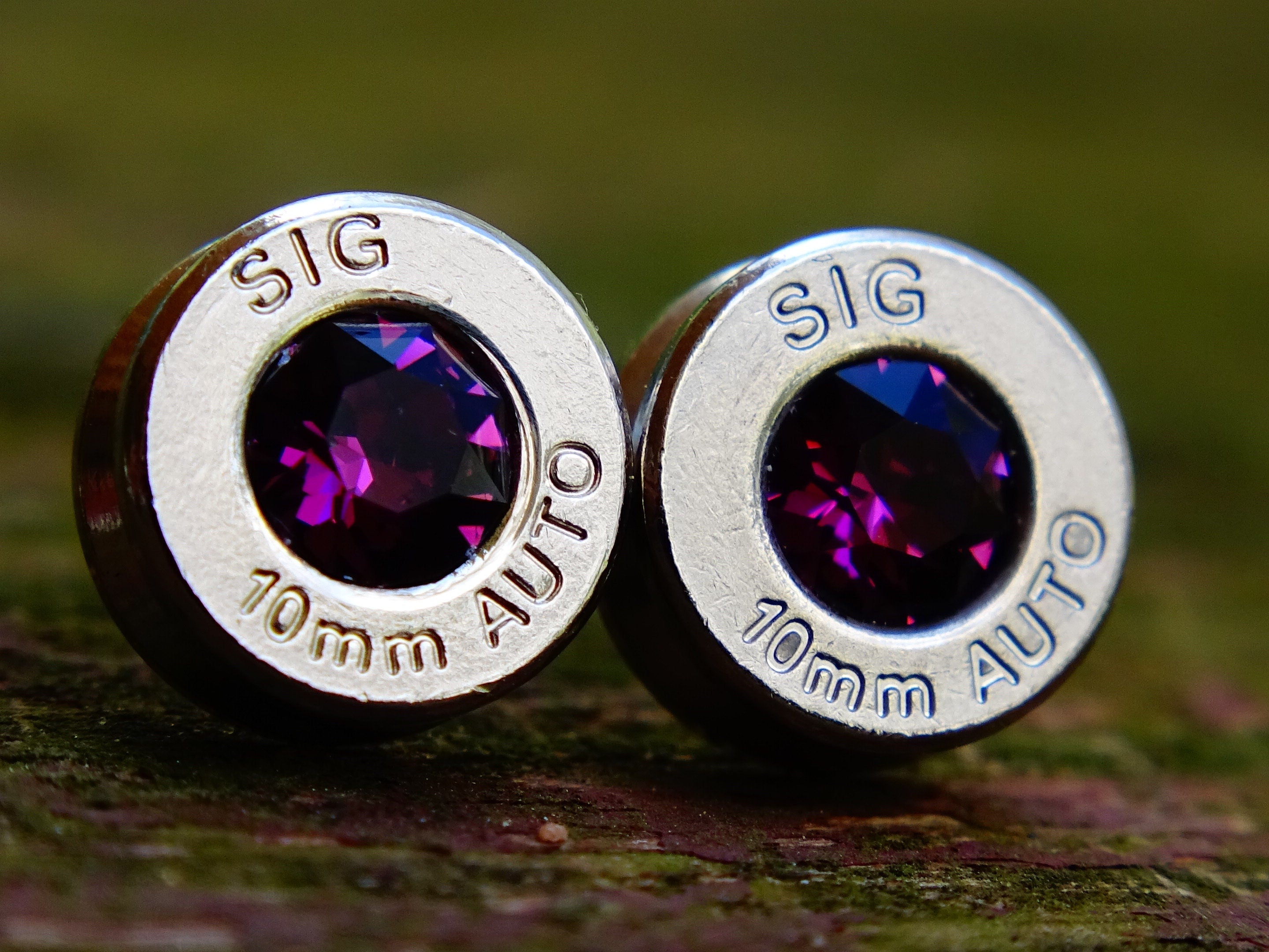 Earrings amethyst bullet (etsy image id: 2342746505)