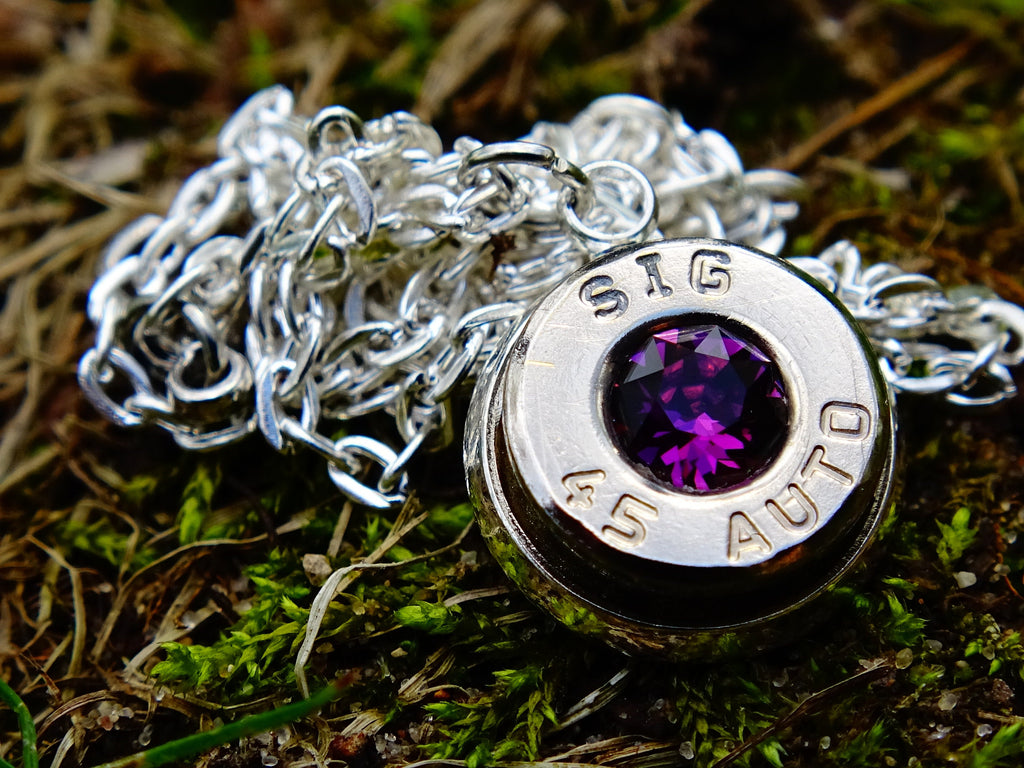 Bullet necklace amethyst (etsy image id: 2342749173)